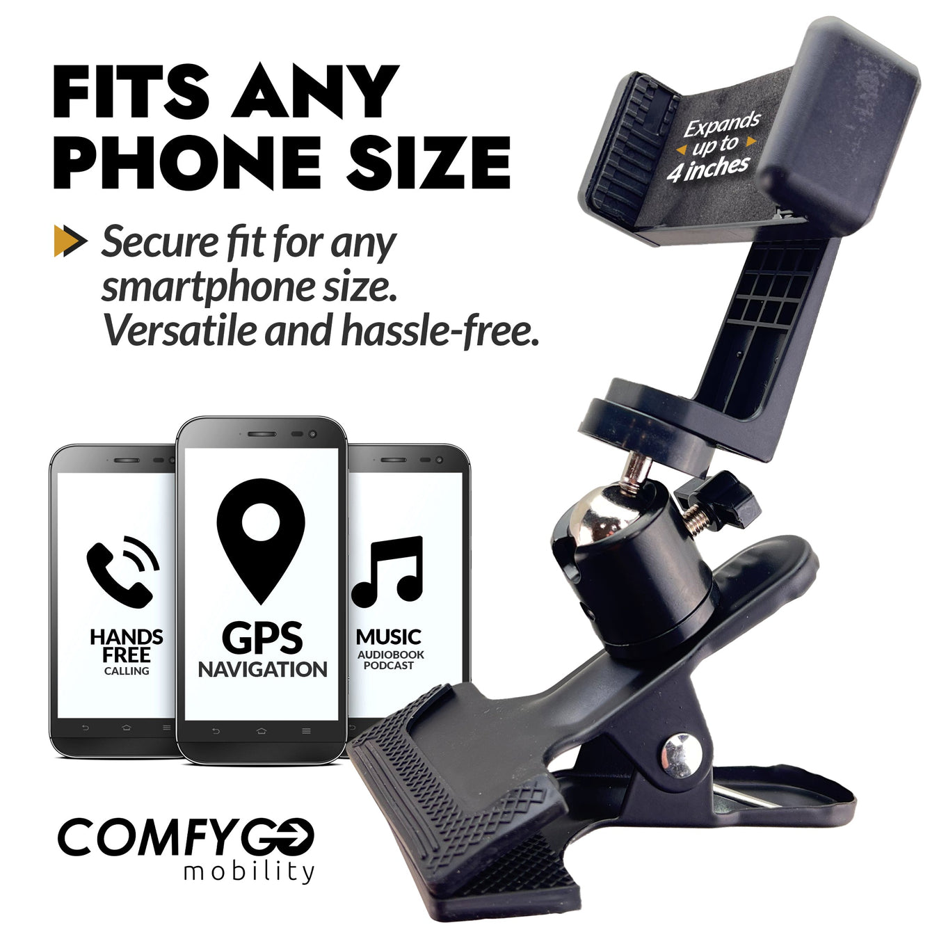 ComfyGo phone holder wheelchair accessory