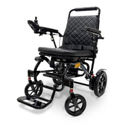 ComfyGo G5 Pro lightweight foldable electric wheelchair, black, front three-quarter view