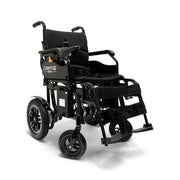 ComfyGo X-6 electric wheelchair, black frame, front three-quarter view