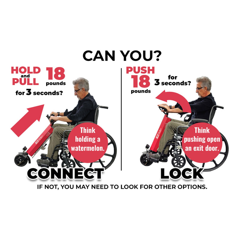 EZRide+ Power Assist Attachment | Manual Wheelchair Conversion