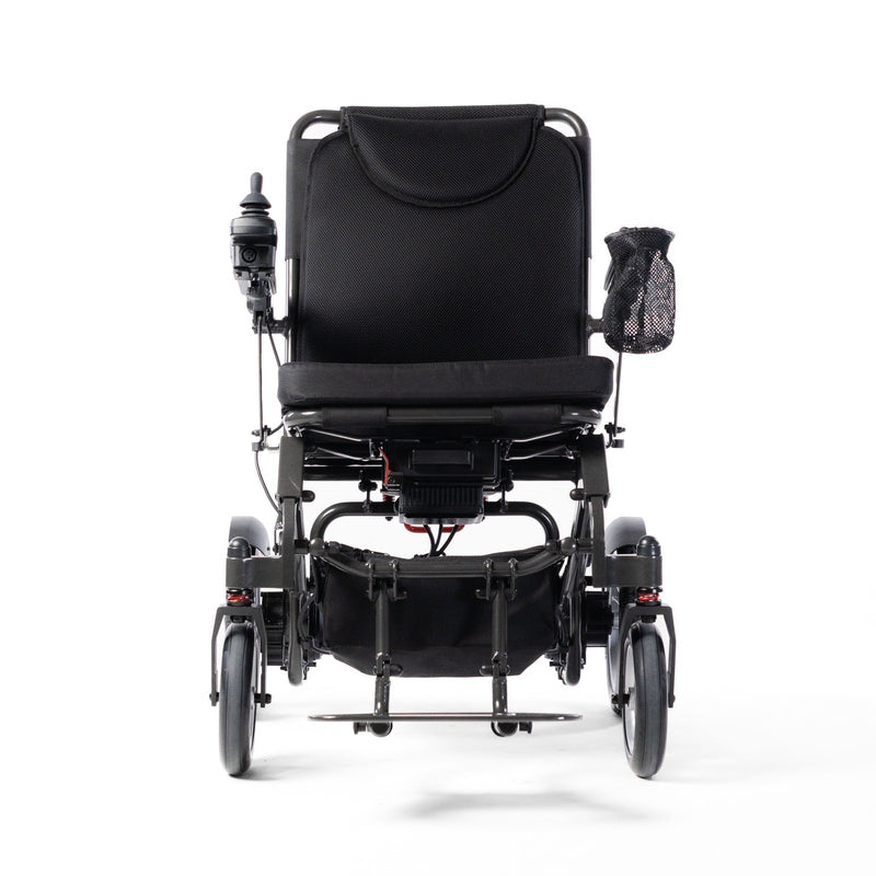Travel Buggy DASH 3 folding electric wheelchair, front view