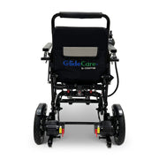 ComfyGo G5 foldable electric wheelchair, black, rear view