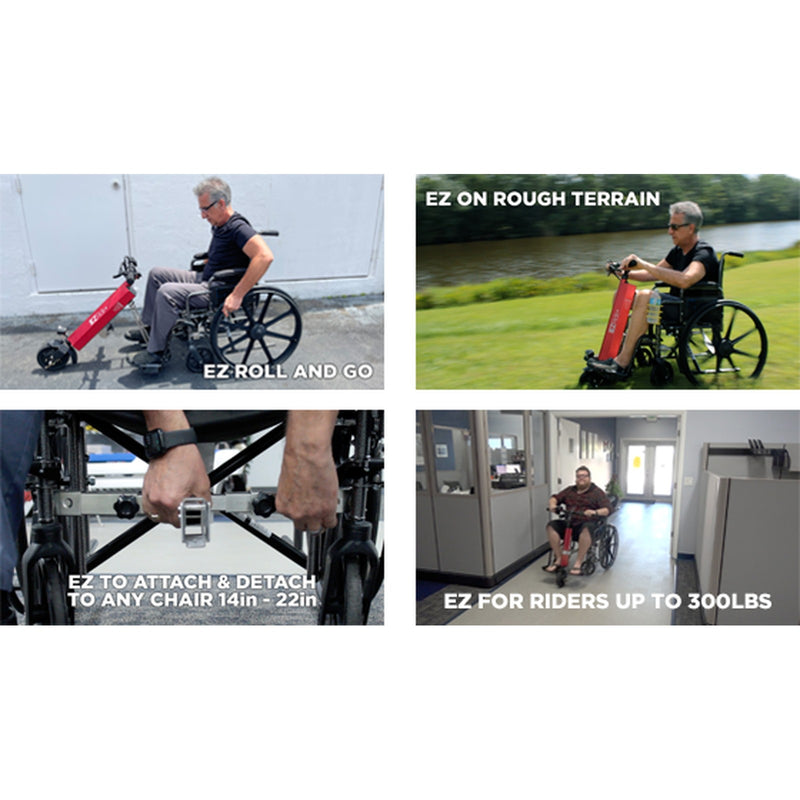 EZRide+ Power Assist Attachment | Manual Wheelchair Conversion