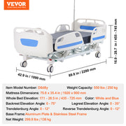 Uimoso Premium Function Full Electric Hospital Bed ICU Medical Bed 440/550 Loads