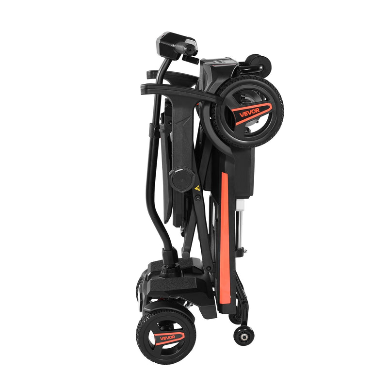 VEVOR 4-Wheel Electric Mobility Scooter Auto Folding Scooter with Remote Control