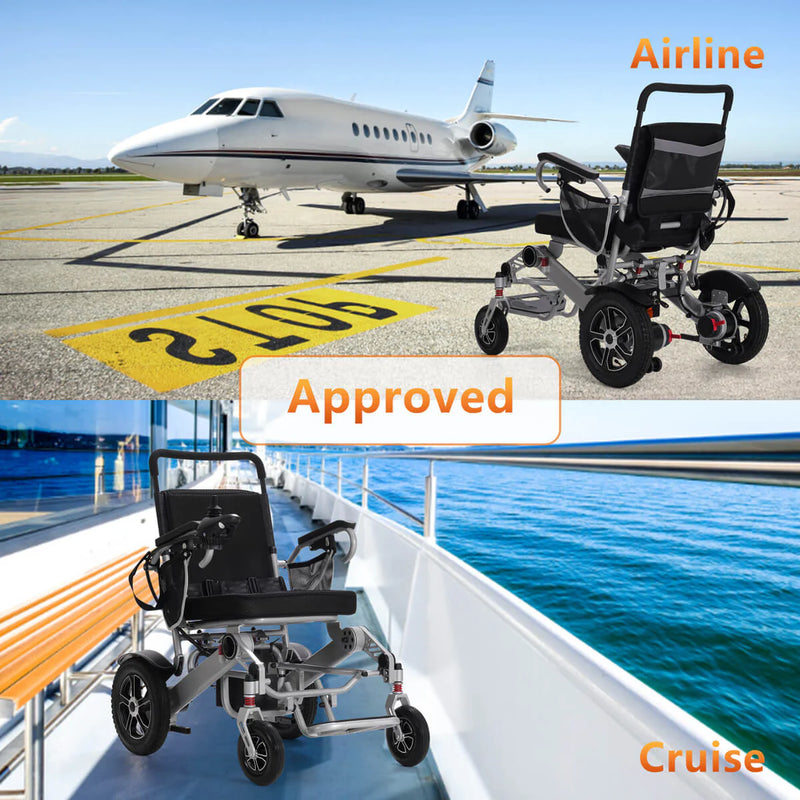 Portable Travel Foldable Power Wheelchair - TSA Approved