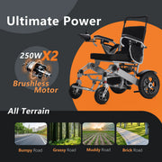 Portable Travel Foldable Power Wheelchair - TSA Approved