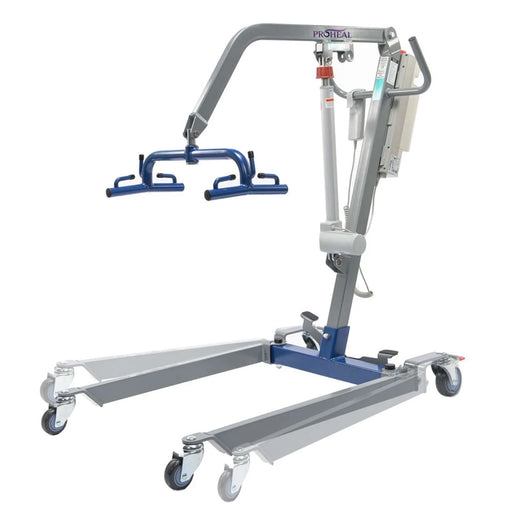 Portable Hydraulic Patient Lift for Home Use - 6 Point Spreader - with Electric Upgrade - Expandable Base, Compact