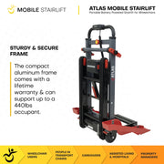 Atlas wheelchair stairlift tracks