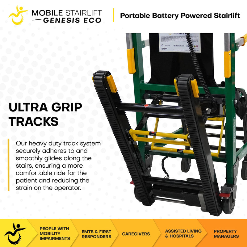 Genesis ECO mobile stairlift tracks
