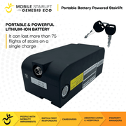 Genesis ECO mobile stairlift dimensions