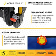 Genesis mobile stairlift push-button tracks