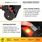 Helix mobile stairlift battery display
