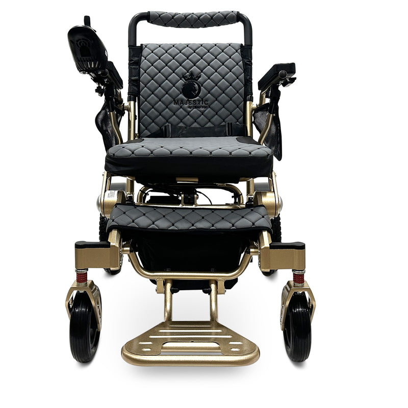 MAJESTIC IQ-7000 Classic electric wheelchair, bronze frame, gray cushion and backrest
