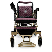 MAJESTIC IQ-7000 Classic electric wheelchair, bronze frame, purple cushion and backrest