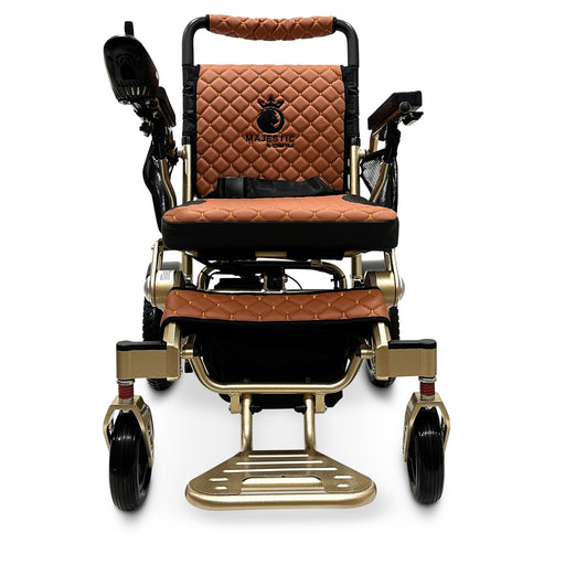 MAJESTIC IQ-7000 Classic electric wheelchair, bronze frame, taba cushion and backrest