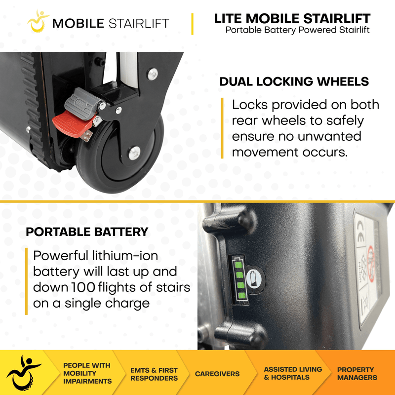 LITE mobile stairlift features