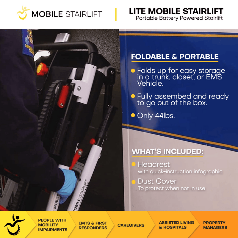 LITE mobile stairlift handles