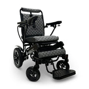 MAJESTIC IQ-8000 electric wheelchair, black frame, gray cushion and backrest