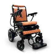 MAJESTIC IQ-8000 electric wheelchair, black frame, taba cushion and backrest