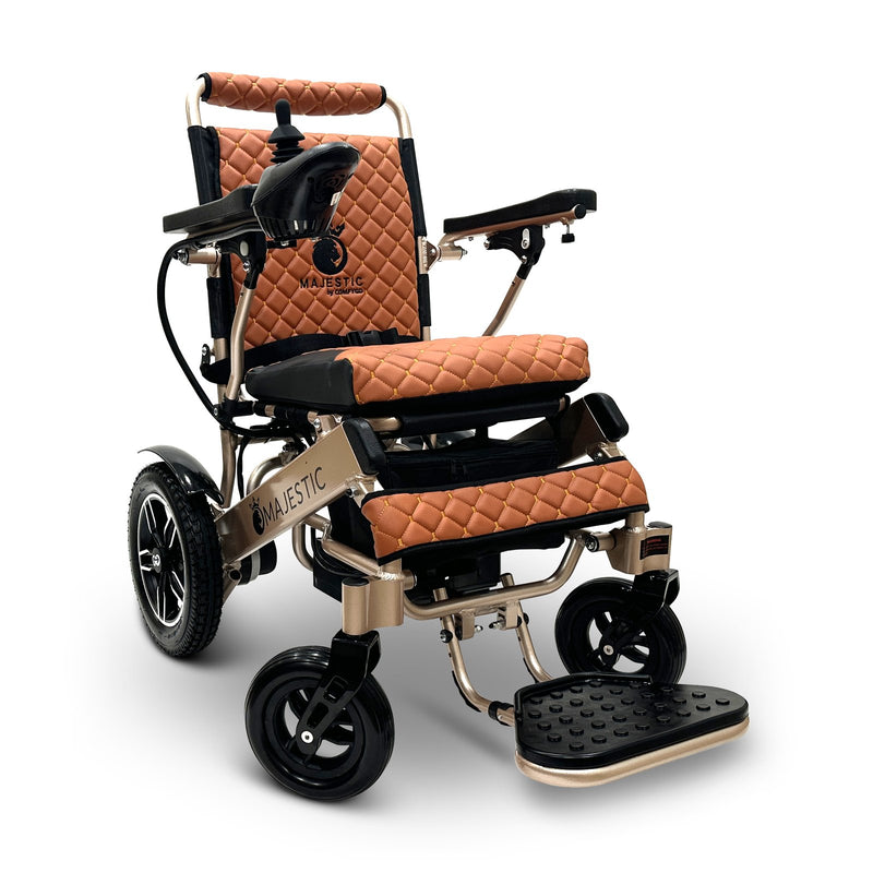 MAJESTIC IQ-8000 electric wheelchair, bronze frame, taba cushion and backrest