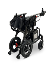 ComfyGo Phoenix Carbon Fiber Electric Wheelchair, folded down for compact transport
