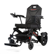 Travel Buggy City 2 Plus folding power chair, black, left-angle view