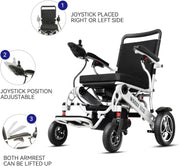 Lightweight Compact Folding Electric Motorized Wheelchair for Adults