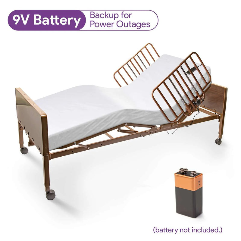 Full Electric Hospital Bed Full Package for Home Use Medical Bed - 36" X 80", Dual/Full Adjustment