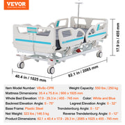 Uimoso Premium Function Full Electric Hospital Bed ICU Medical Bed 440/550 Loads