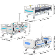Uimoso Premium Function Full Electric Hospital Bed ICU Medical Bed 440/550 Loads