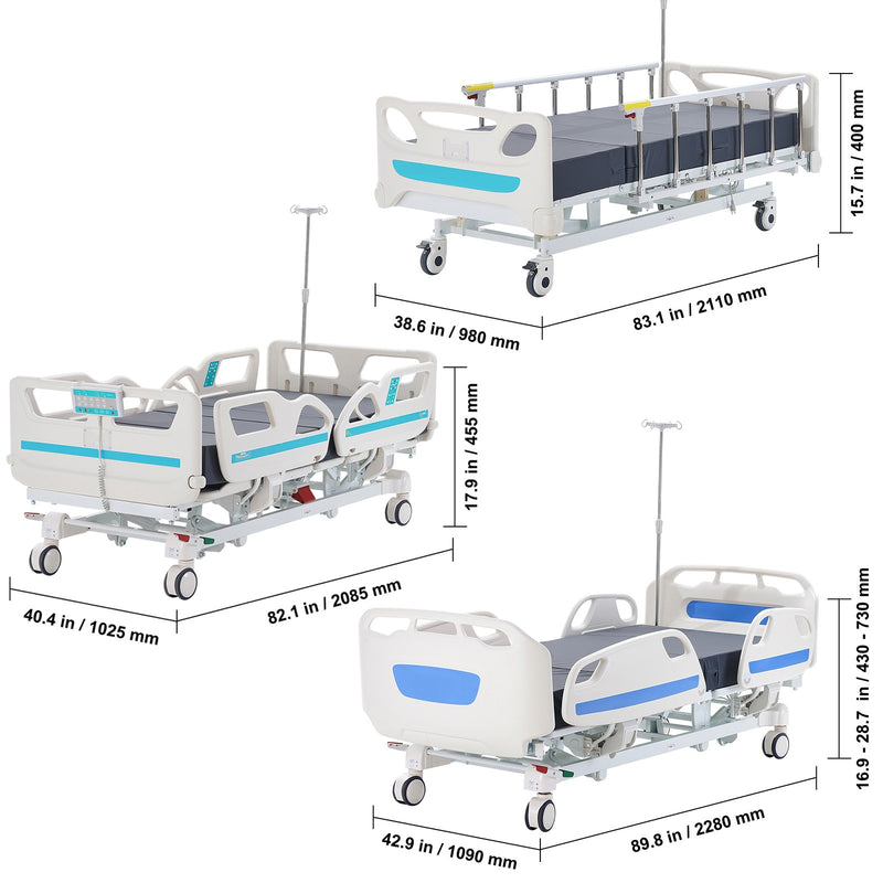 Uimoso Premium Function Full Electric Hospital Bed ICU Medical Bed 440/550 Loads