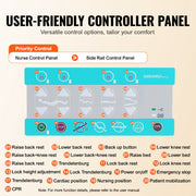 Premium 5 Function Full Electric Hospital Bed with Cardiac Position 550LBS
