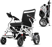 Lightweight Compact Folding Electric Motorized Wheelchair for Adults
