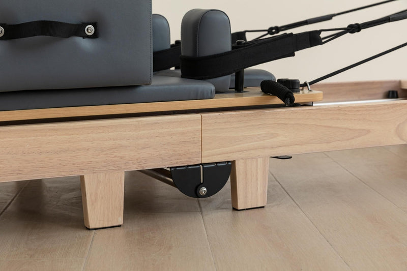 Folding Wooden Pilates Reformer – Professional Studio Design, Space-Saving Frame