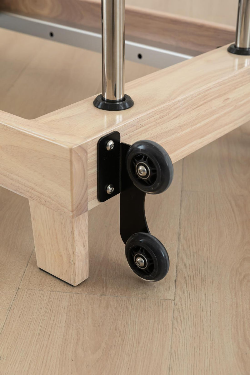 Folding Wooden Pilates Reformer – Professional Studio Design, Space-Saving Frame