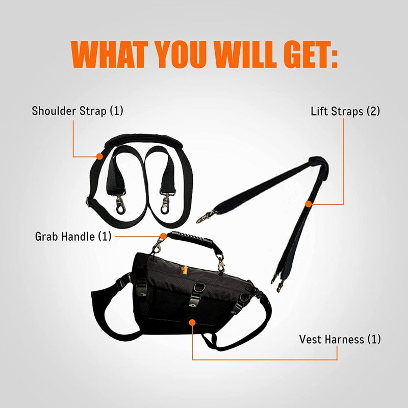 NeoAlly 5-in-1 Dog Lift Harness – Full Body Support, Adjustable Design