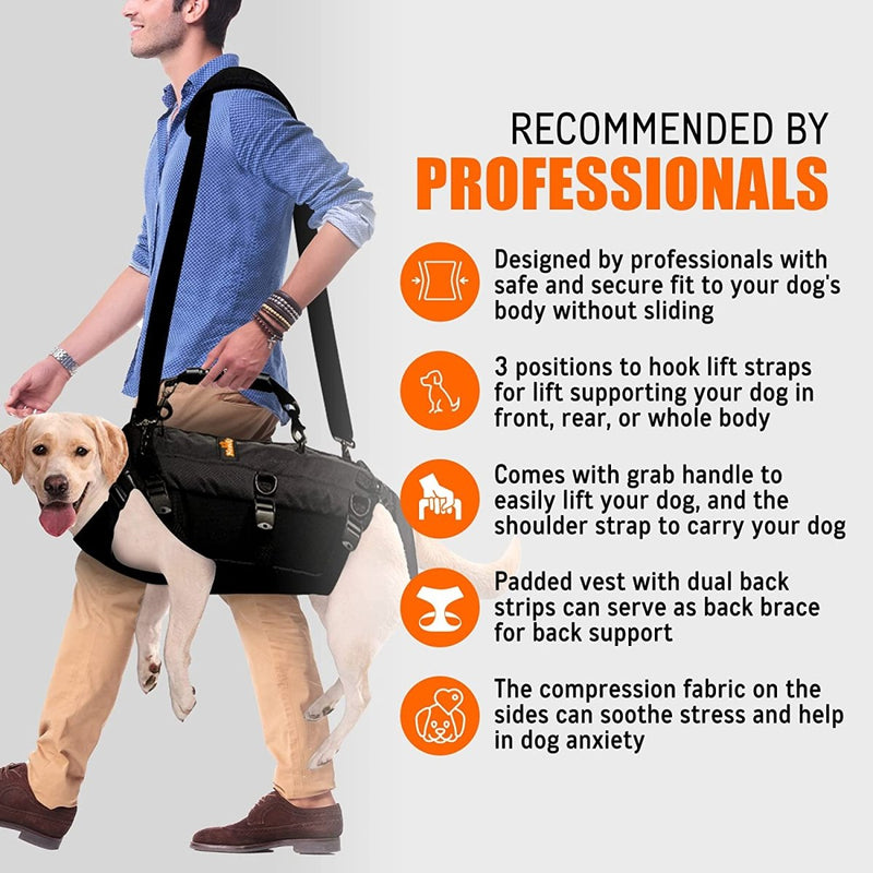 NeoAlly 5-in-1 Dog Lift Harness – Full Body Support, Adjustable Design