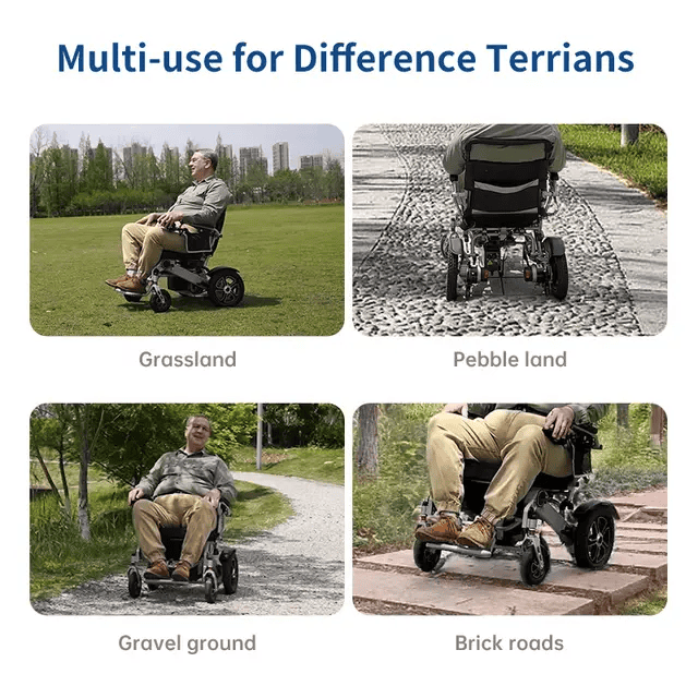 Folding Electric Wheelchair – Compact Portable Design