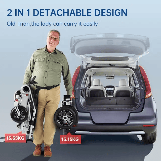 Folding Electric Wheelchair – Compact Portable Design
